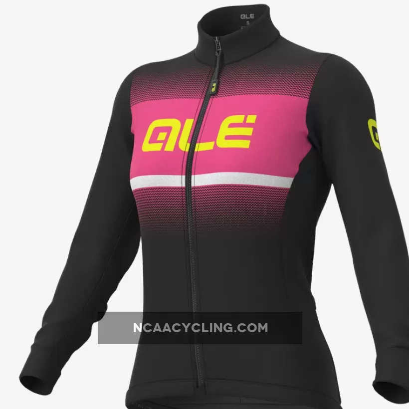 Ale Solid Blend long sleeve woman jersey - Black pink L21018515