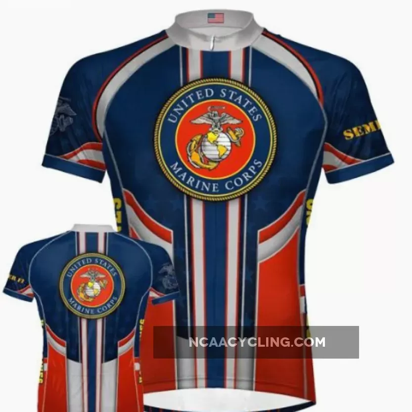 US United States Marine Corps Short Sleeve Cycling Jerseys