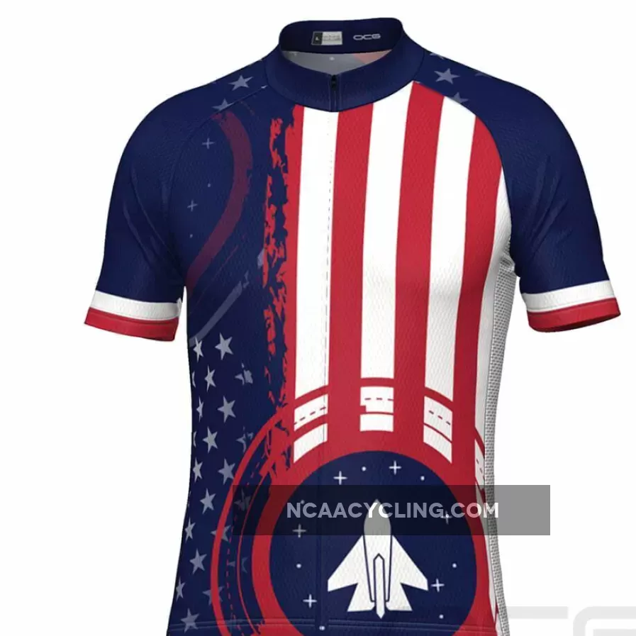Men's Air Force American Flag Armed Forces Cycling Jersey