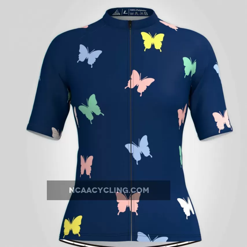 Multicolor Butterfly Women's Cycling Jersey Outlet