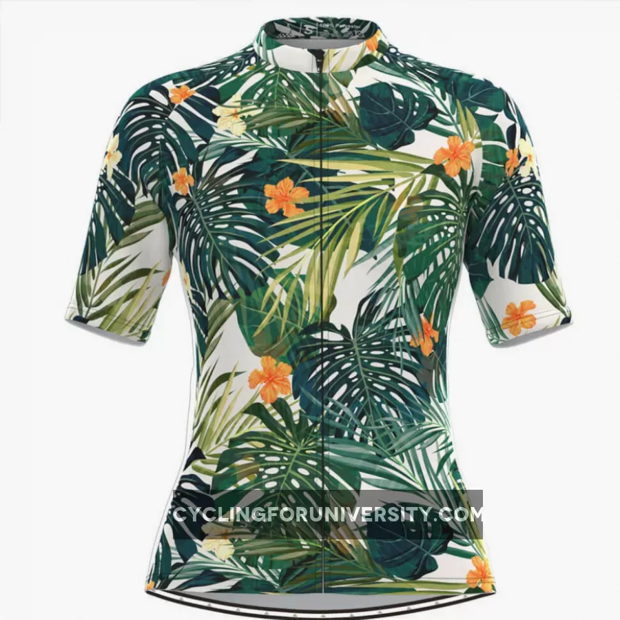 Women's Floral Aloha Hawaiian Cycling Jersey For Sale