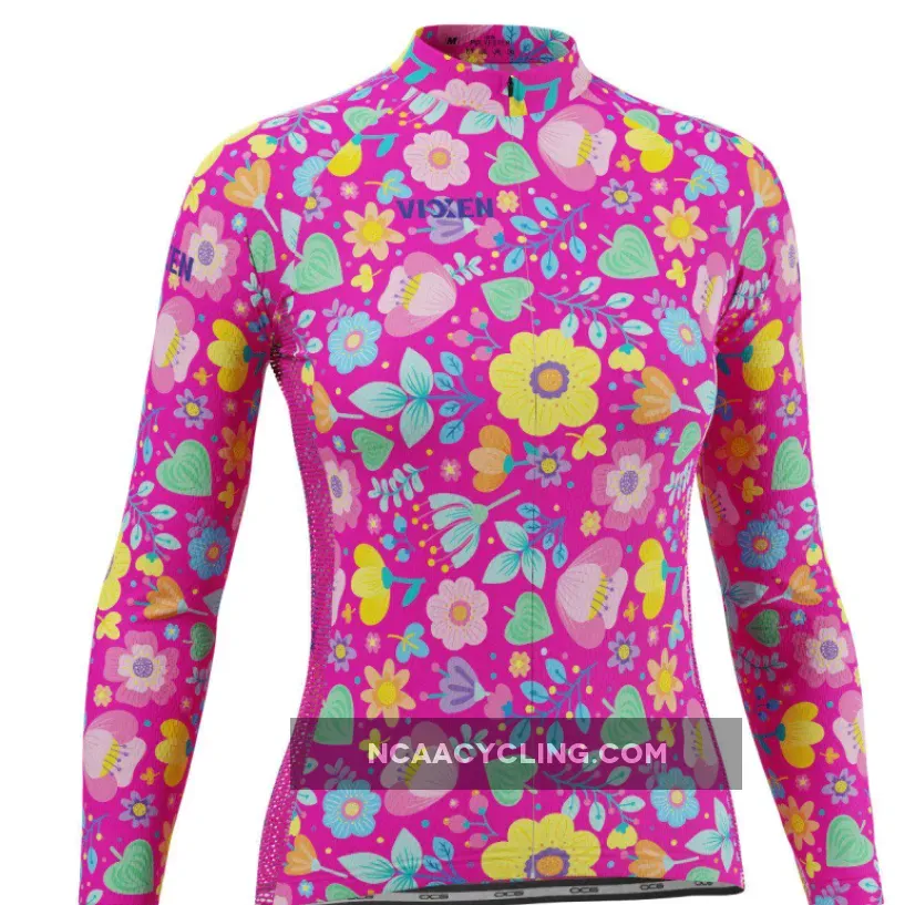 Women's Vixen Bouquet Floral Long Sleeve Cycling Jersey