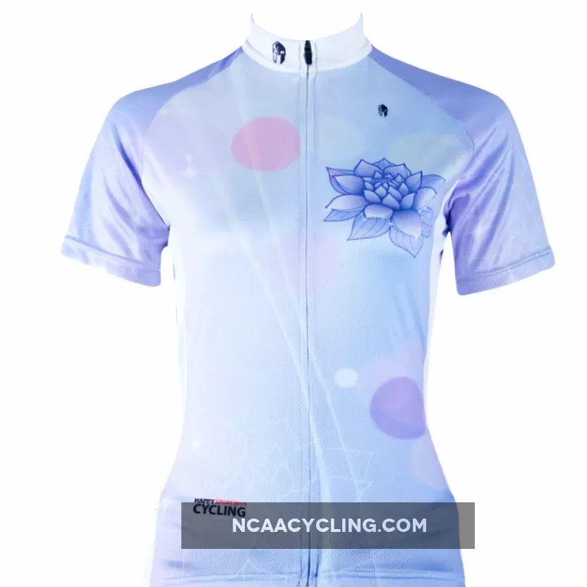 ILPALADINO Fresh Light Blue Summer Women's Short-Sleeve Cycling Jersey Biking Shirts Breathable Outdoor Sports Gear Leisure Biking T-shirt Sports Clothes NO.282