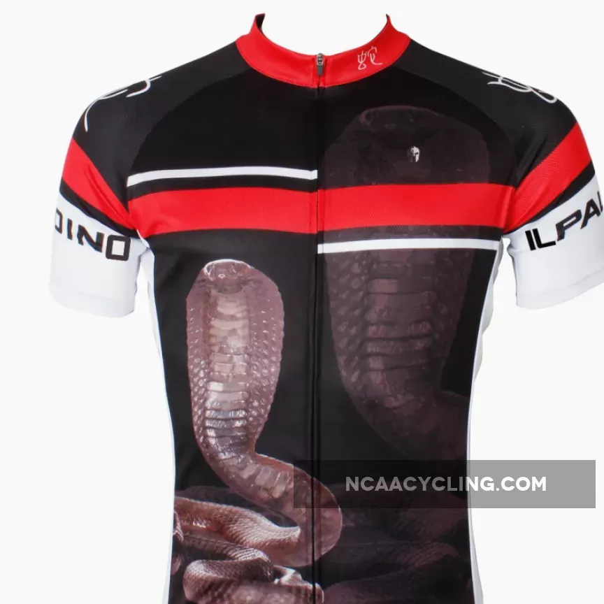 ILPALADINO Black Mamba Nature Men's Professional MTB Cycling Jersey Breathable and Quick Dry Comfortable Bike Shirt for Summer NO.558