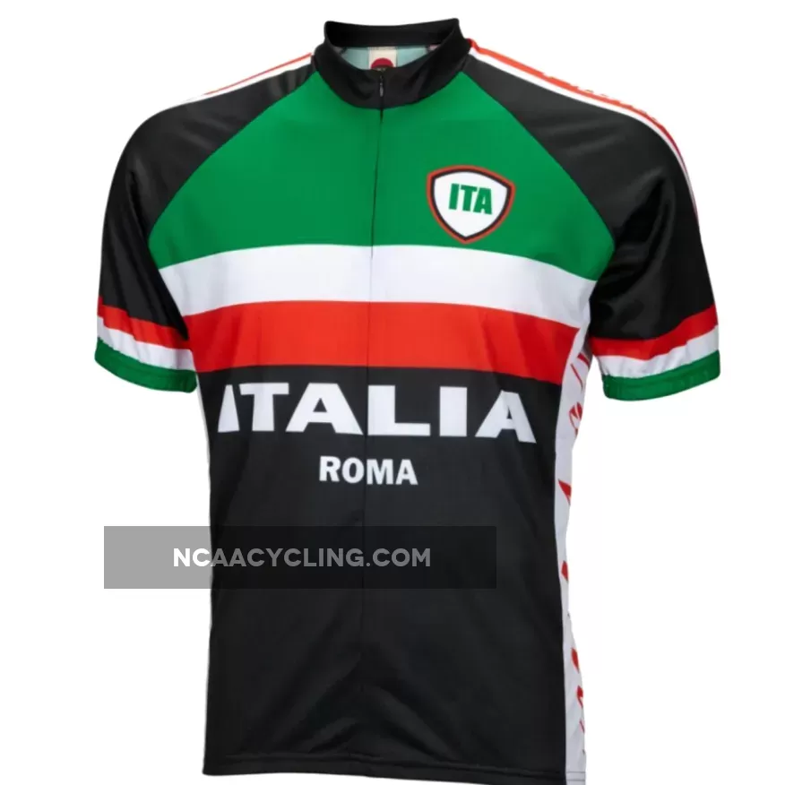 Italia Roma Italy Short sleeve 19" zip men's cycling jersey