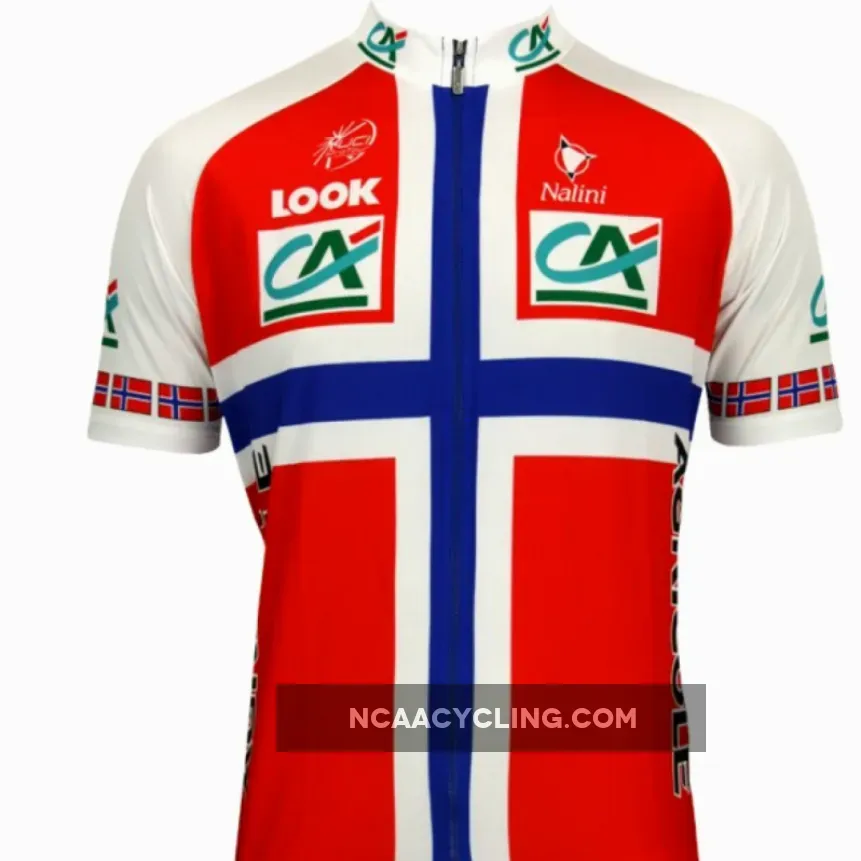 Credit Agricole norwegischer Meister Nalini Radsport-Profi-Team - Short Sleeve Jersey