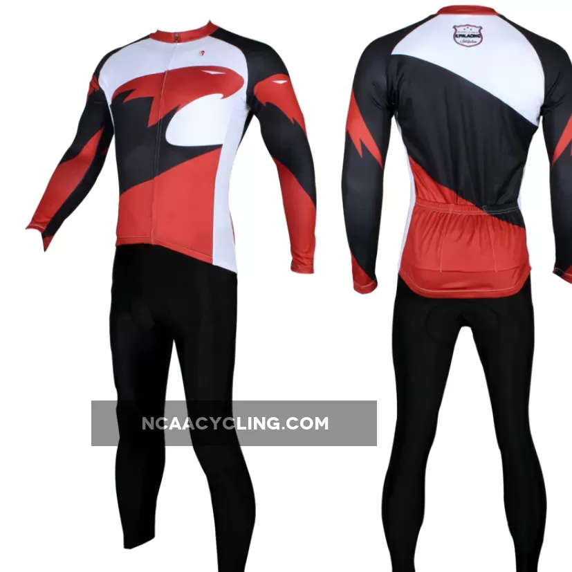 Hot Sale Outdoor Cycling Clothing White and Red Cycling Jersey Wholesale Men's Long-sleeved Jersey for Spring and Summer Red,Black and White Bike Jersey NO.172