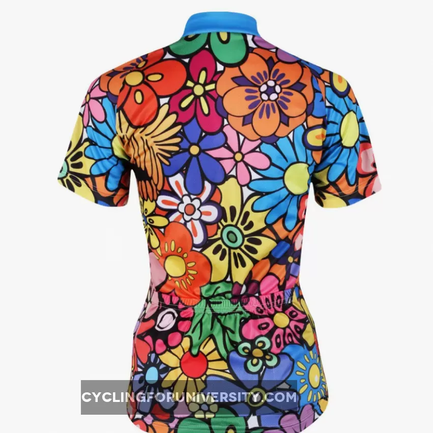 Women's Quick Dry Jersey Anthemy Pattern Women's Quick Dry Short-Sleeve Cycling Jersey.114