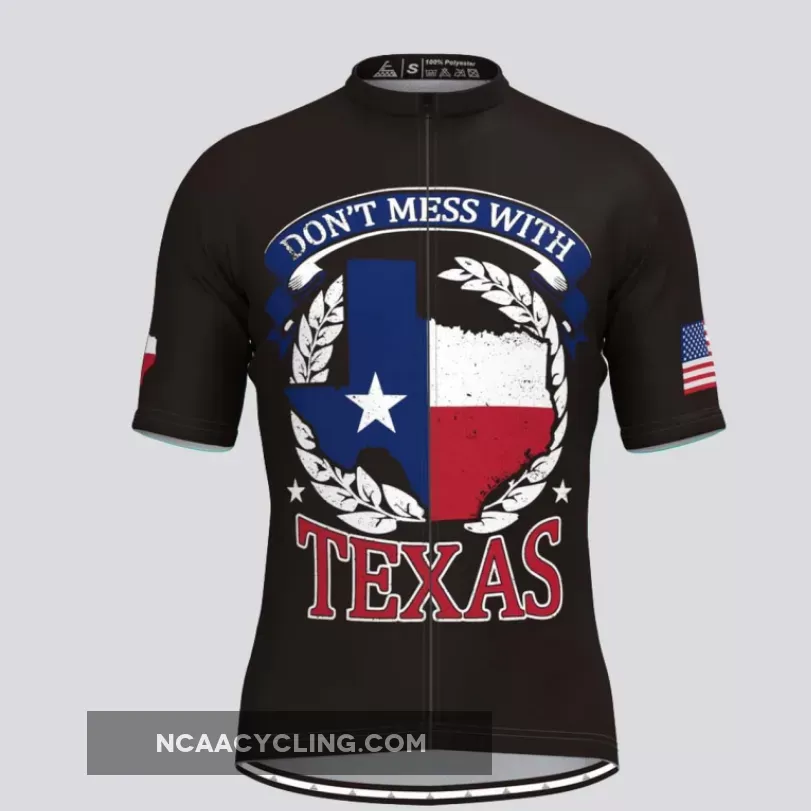 Don't Mess with Texas Men's Cycling Jersey Black