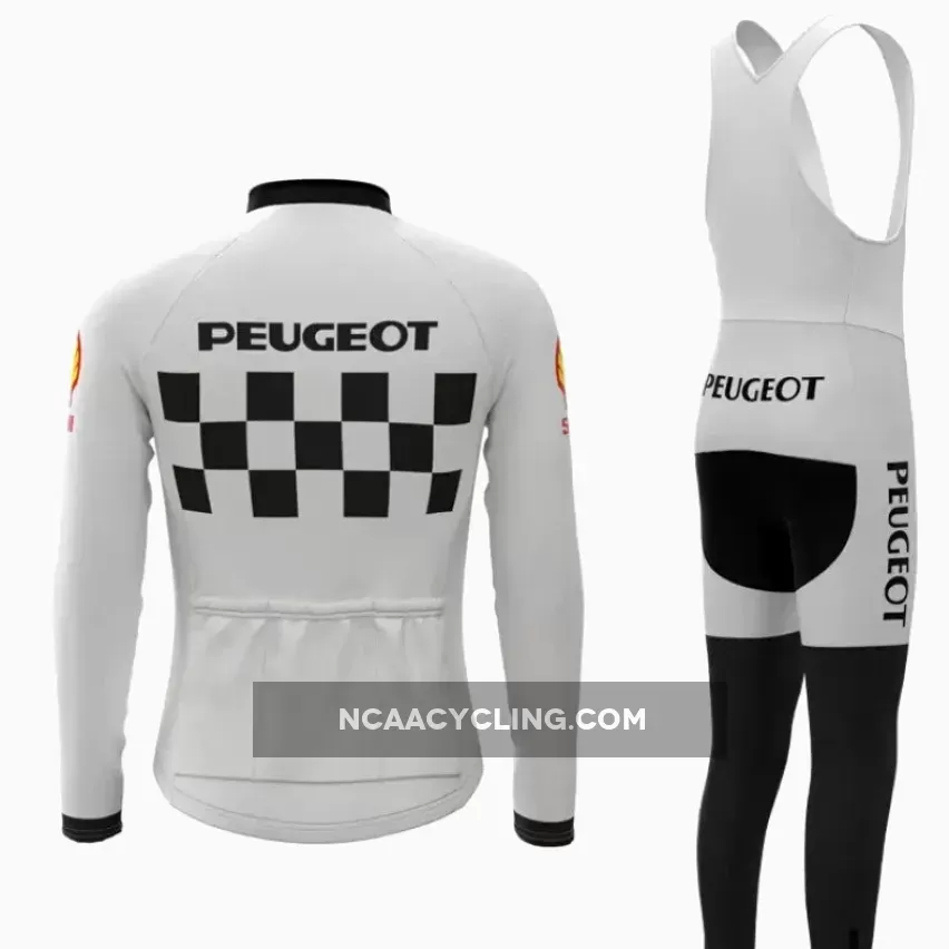 1986 Peugeot Team Retro Cycling Set Long Sleeves To Buy