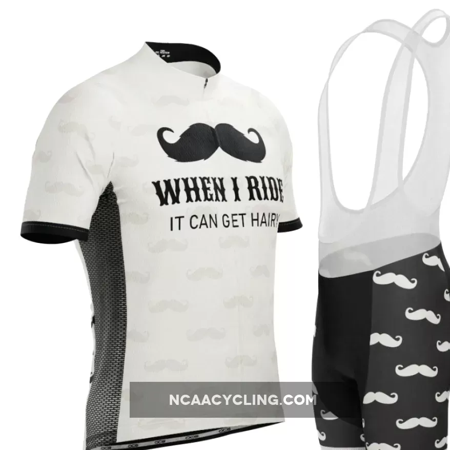 Men's Hairy Mustache Short Sleeve Cycling Kit To Buy