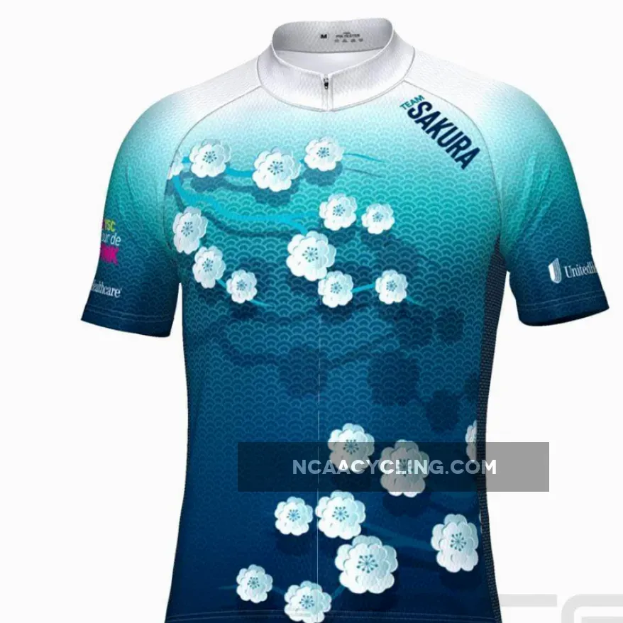 Men's Team Sakura Short Sleeve Cycling Jersey For Sale