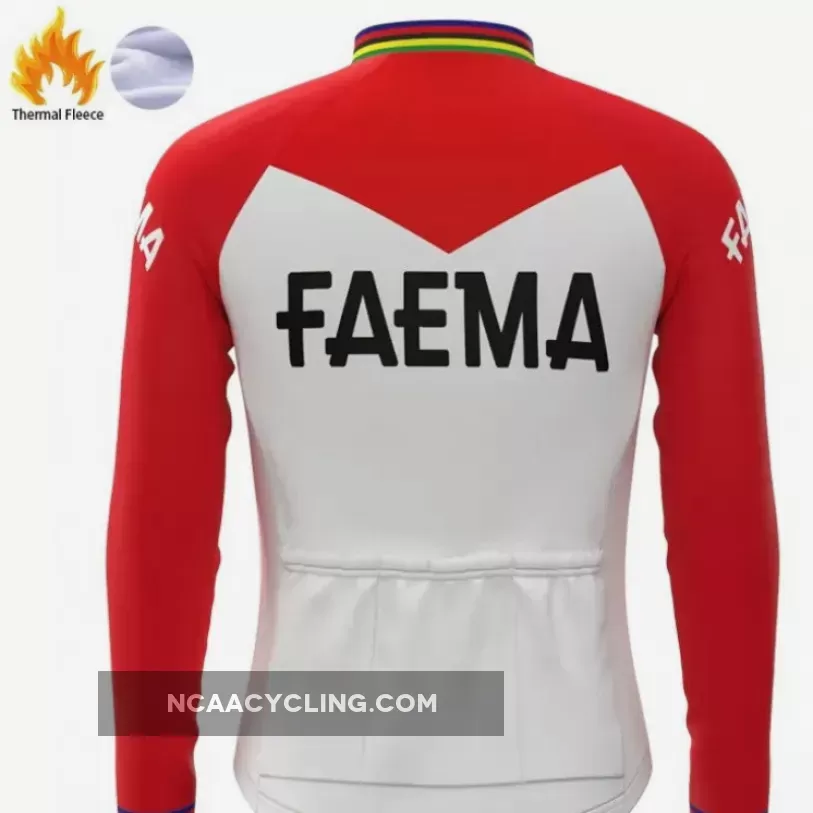 FAEMA Vintage Cycling Set Thermal Fleece Winter For Sale