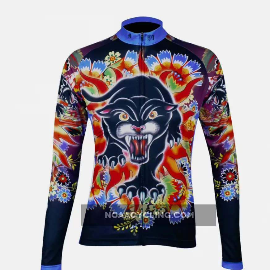 Black-panther walking Women's Short/Long-Sleeve Cycling Jersey and Black cat Jersey 118