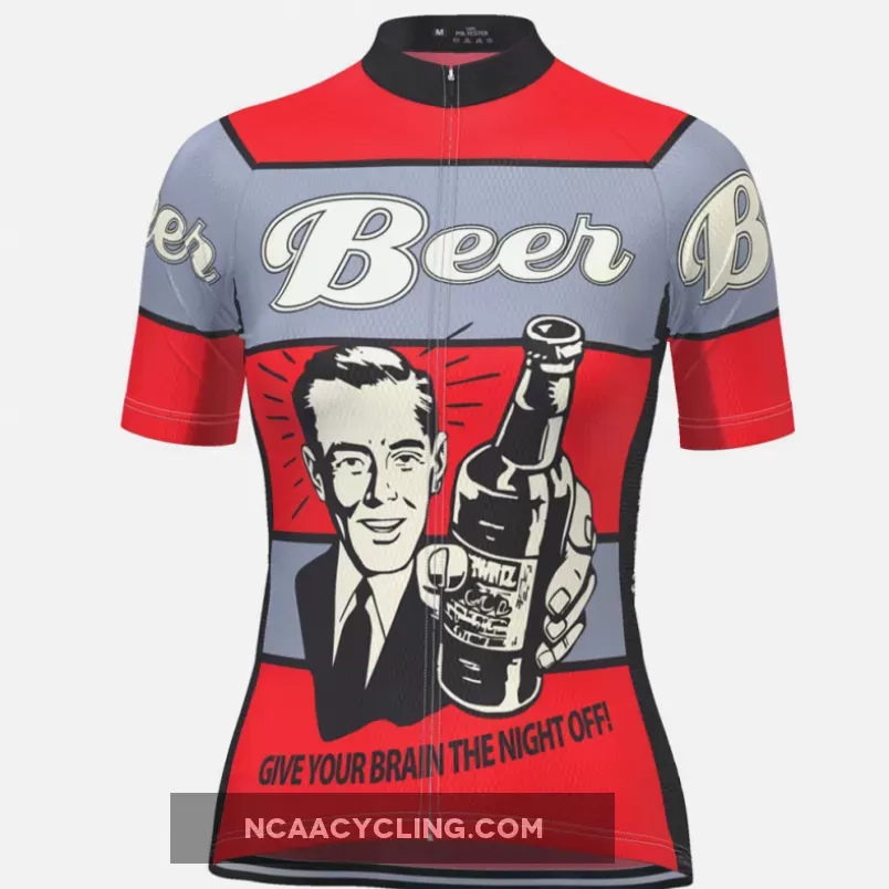 Women's Give Your Brain The Night Off Beer Cycling Jersey