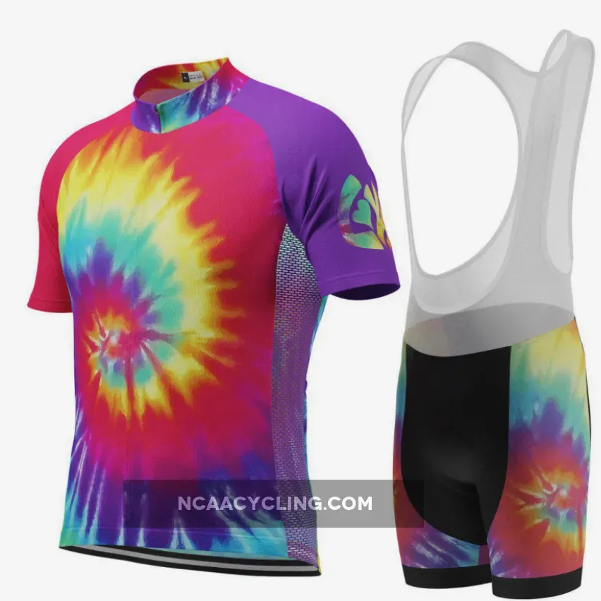 Men's Tie Dye Short Sleeve Cycling Kit To Buy