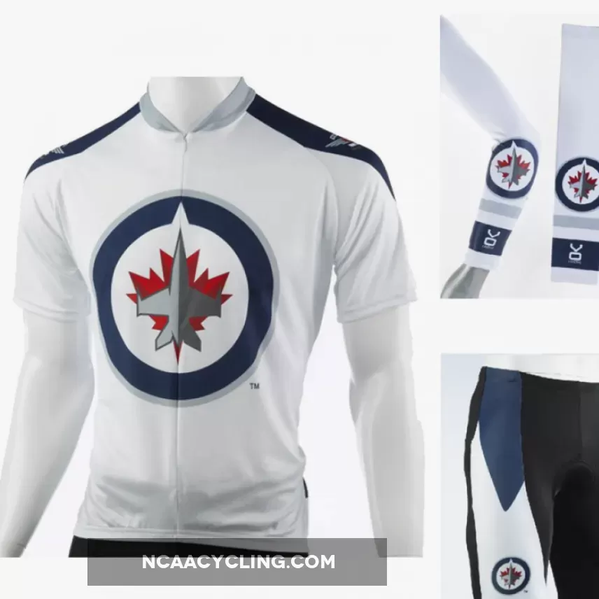 NHL Winnipeg Jets Cycling Jerseys Bib Shorts Arm Warmers