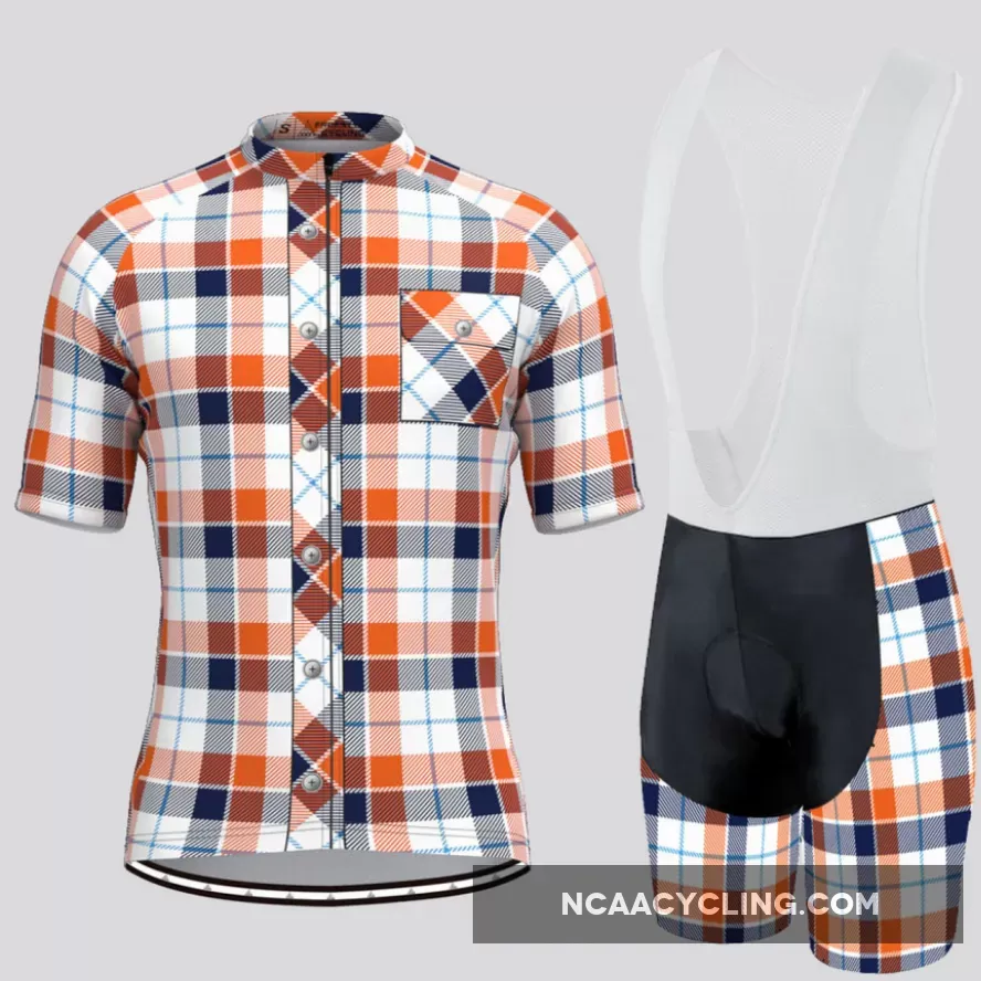 Plaid Checkered Shirt V13 Men's Cycling Kit For Sale