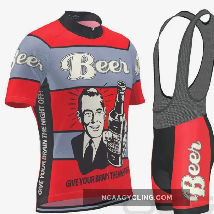 Men's Give Your Brain The Night Off Beer Cycling Kit