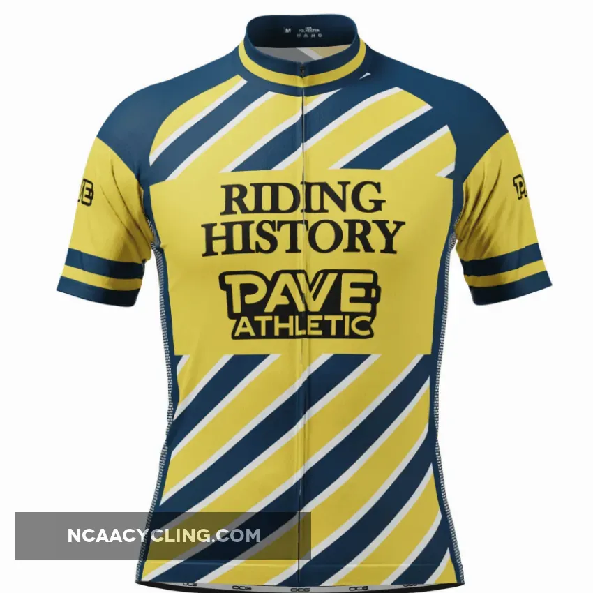 Men's PAVE Athletic Banque Retro Short Sleeve Cycling Jersey