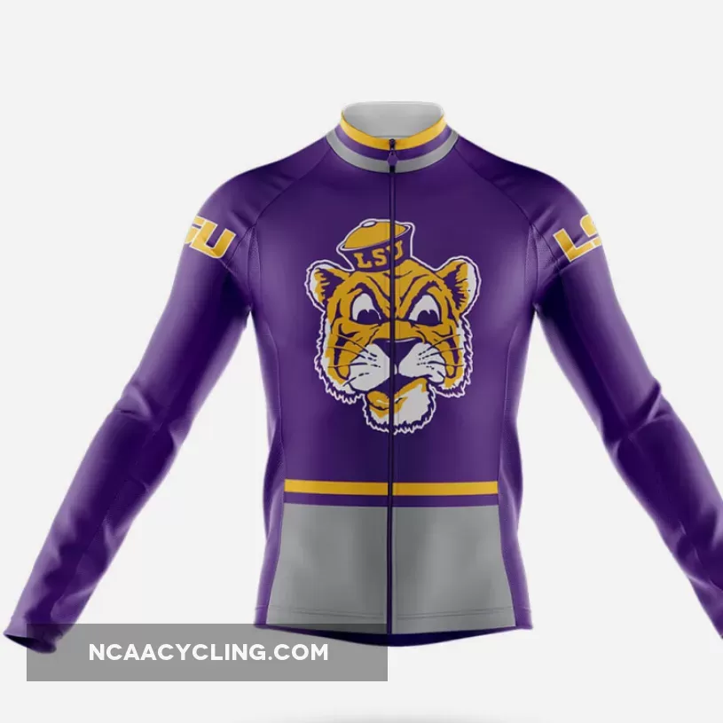 Retro LSU Long Sleeve Cycling Jersey Only Brand New