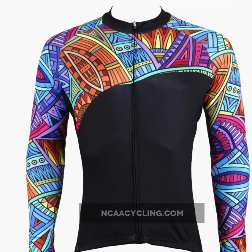 Mens Patterns Full-Zipper Stylish Long-sleeves Cycling Jersey for Winter Outdoor Leisure Sport Breathable and Quick Dry Bike Windproof Jacket Bicycle Clothing 525(velvet)