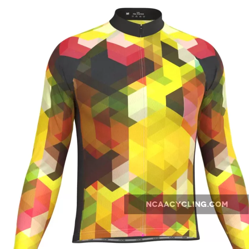 Men's Mosaic Long Sleeve Cycling Jersey To Buy