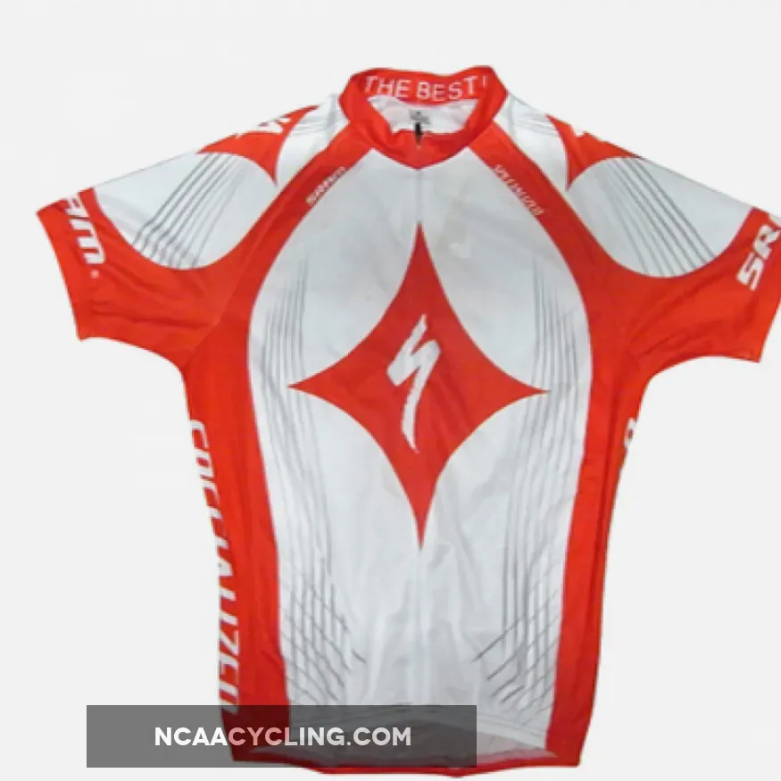 2011 SPECIAZLIZED RED/WHITE SHORT SLEEVE CYCLING JERSEY