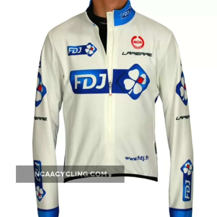 FRANCAISE DES JEUX (FDJ) 2011 MOA Radsport-Profi-Team- Winter Fleece Long Sleeve Jersey Jacket