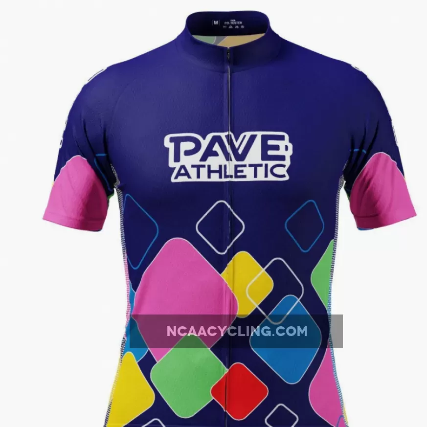 PAVE Athletic Modern Mapei Short Sleeve Cycling Jersey Modern Cycling Jersey Design