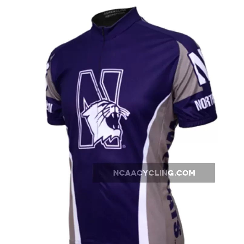 NCAA NU Northwestern University Wildcats Cycling Jerseys