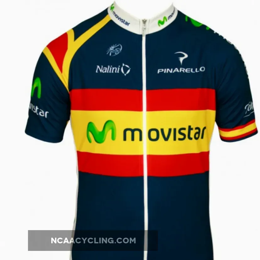MOVISTAR spanischer Meister 2012 Radsport-Profi-Team Short Sleeve Jersey