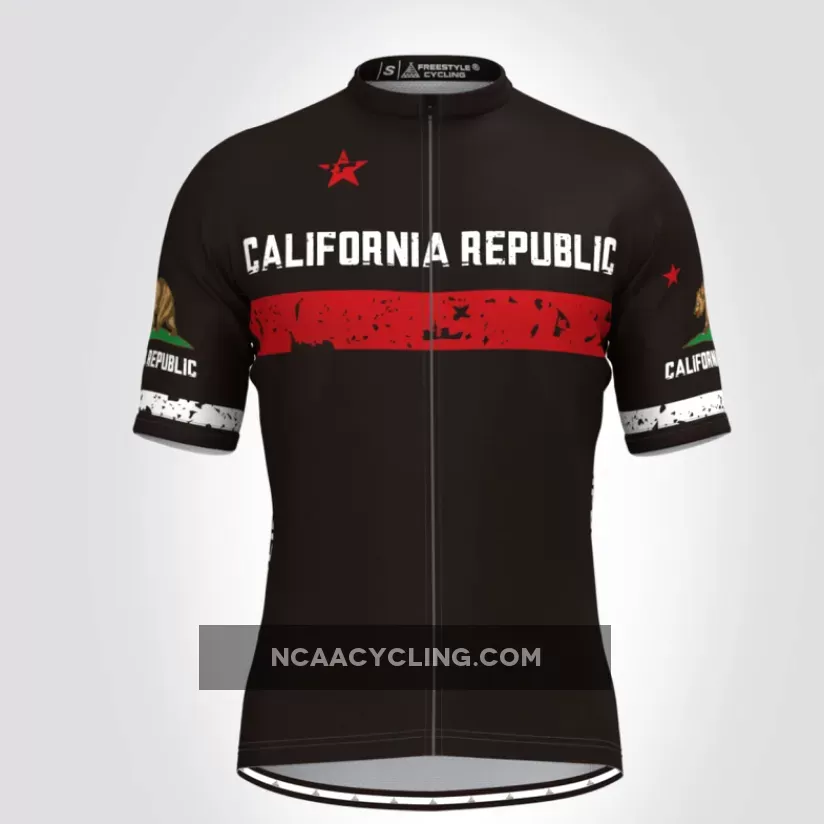 Men's Republic California Cycling Jersey - Black