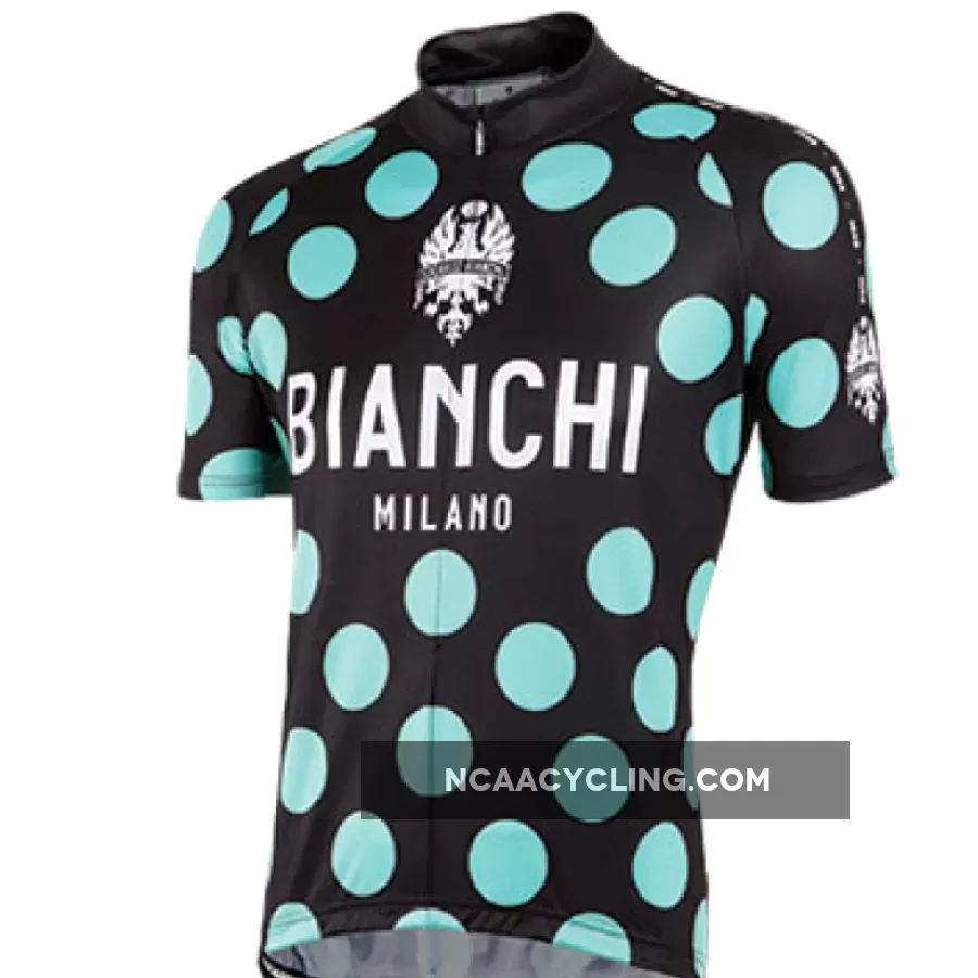 Bianchi Milano Pride Polka Dot Black Green Jersey,