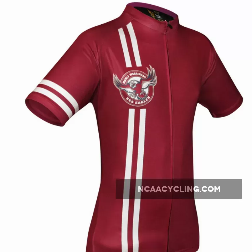 NRL Manly-Warringah Sea Eagles Short Sleeve Cycling Jerseys