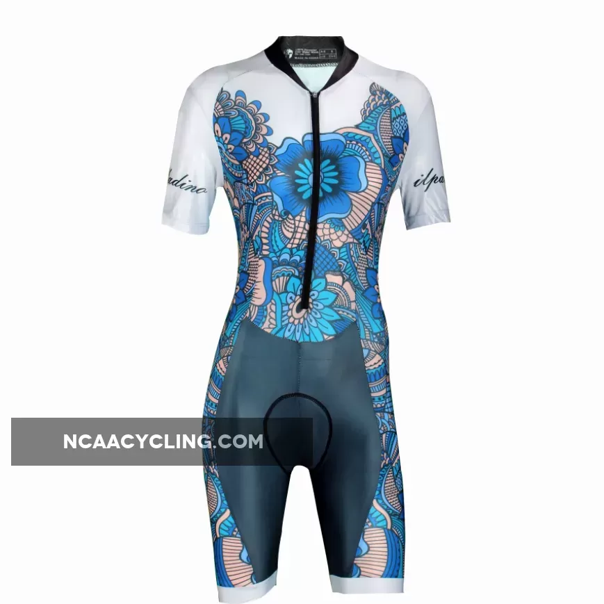 Triathlon Tri Suit - Women's Pro Short Sleeve Trisuit - Cycling jerseys Running Swimming 1014