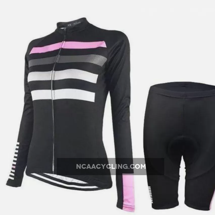 Women's Four Stripe Long Sleeve Cycling Kit Brand New