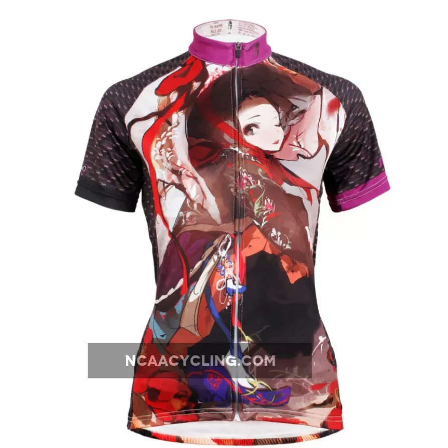 ACG Animation Game Character Girl with Hat Woman's Short-Sleeve Cycling Jersey Summer NO.582