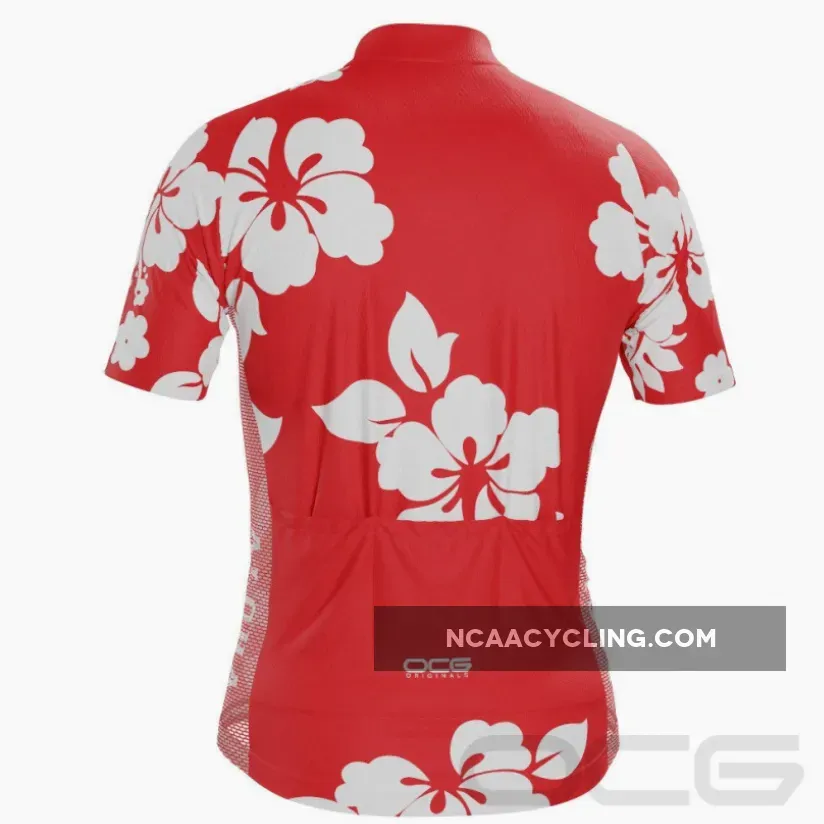 Men's Hawaiian Shirt Aloha Floral Cycling Jersey Hawaii Cycling Jersey