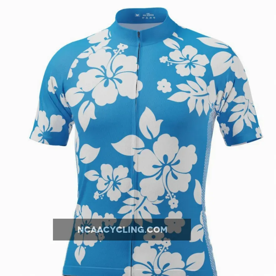 Men's Hawaiian Shirt Aloha Floral Cycling Jersey Hawaii Cycling Jersey