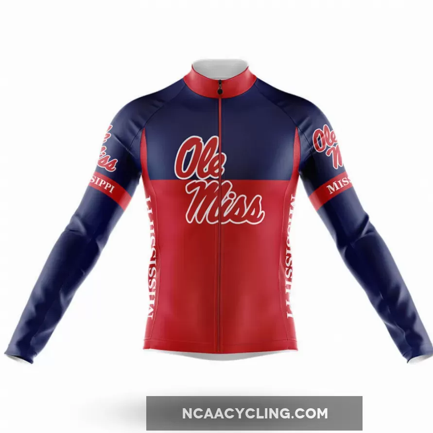 University of Mississippi V2 Long Sleeve Cycling Jersey Only