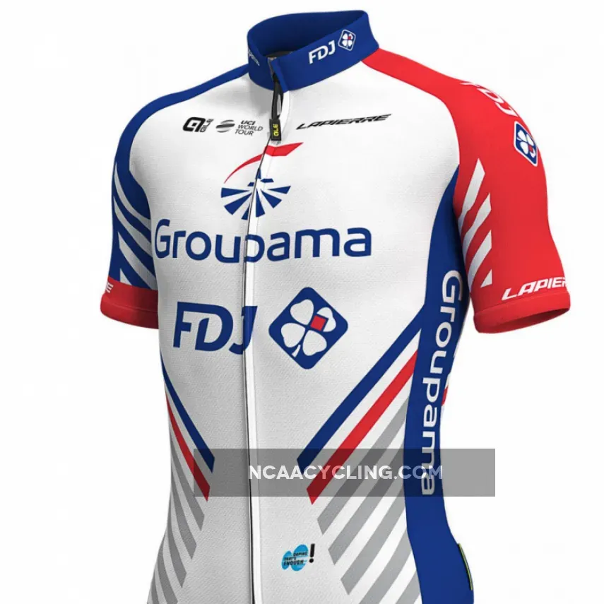 2019 Groupama FDJ Short Sleeve cycling Jersey bike clothing Cycle apparel Shirt