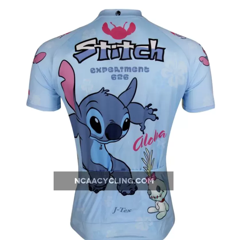 Ilpaladino Stitch Man's Spring Summer Sportswear Short/long-sleeve Cycling Jersey Bicycling Pro Cycle Clothing Racing Apparel Outdoor Sports Leisure Biking T-shirt Lilo & Stitch Cartoon World NO.98