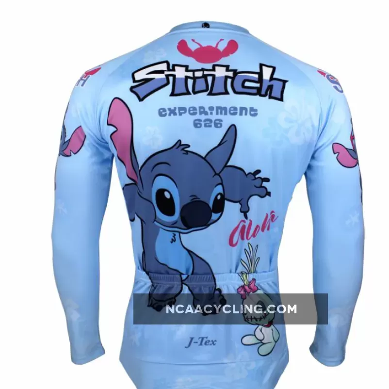 Ilpaladino Stitch Man's Spring Summer Sportswear Short/long-sleeve Cycling Jersey Bicycling Pro Cycle Clothing Racing Apparel Outdoor Sports Leisure Biking T-shirt Lilo & Stitch Cartoon World NO.98