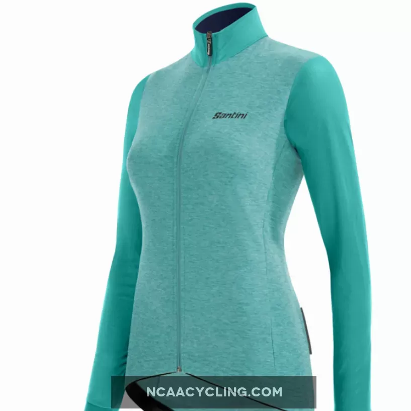 Santini Colore Puro women long sleeve jersey - Light blue
