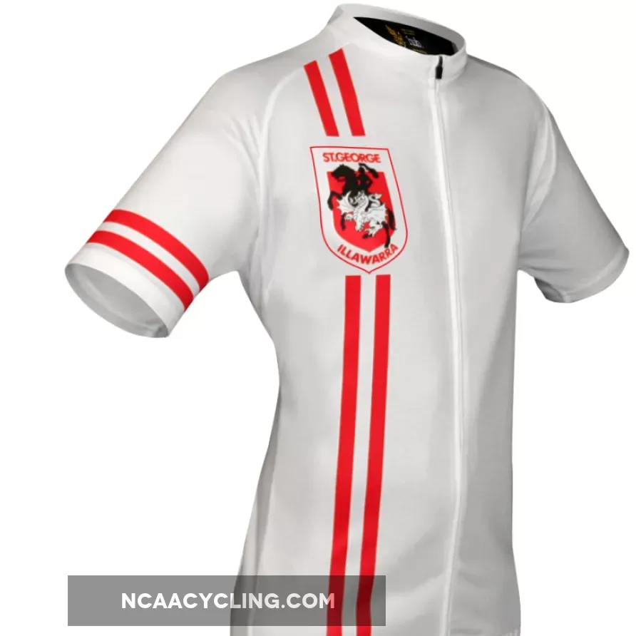 NRL St. George Illawarra Dragons Short Sleeve Cycling Jerseys