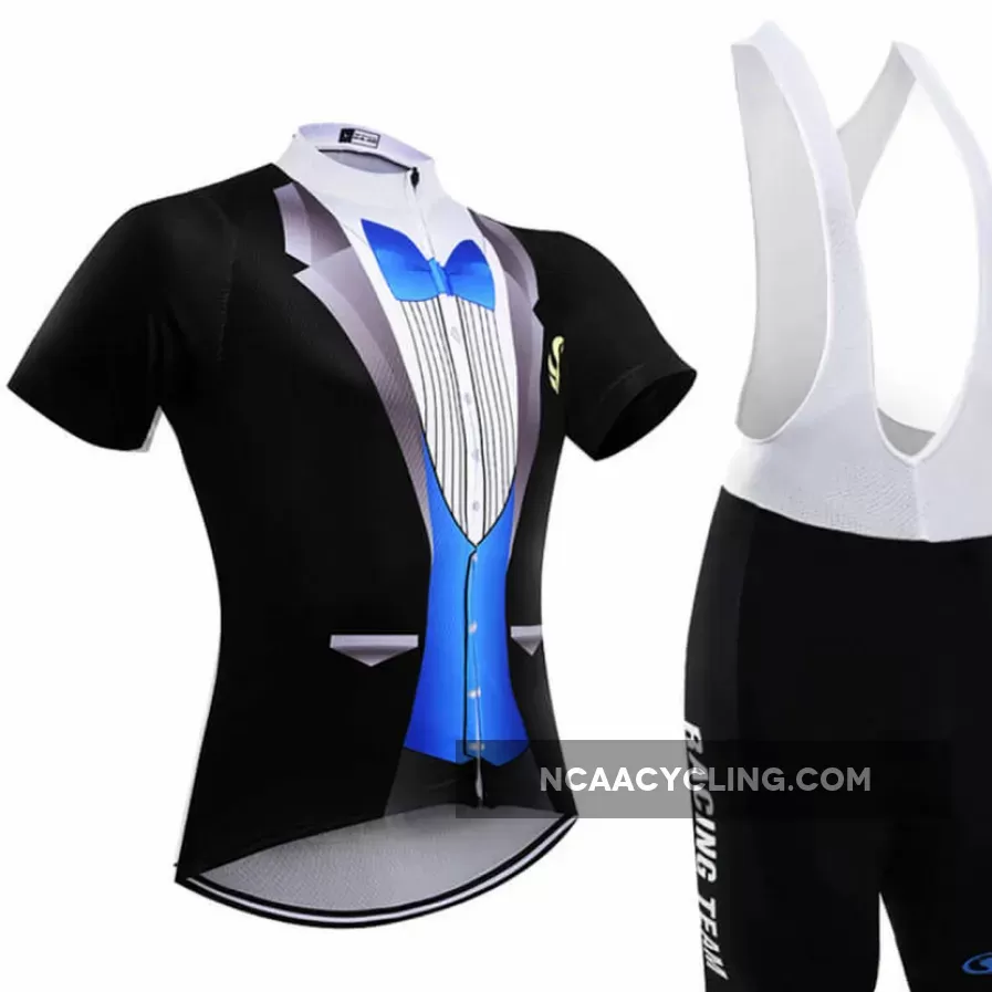 Men's Tuxedo Cycling Kit Blue Black Restock