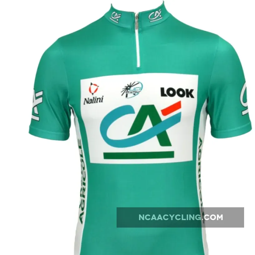 Credit Agricole 2005 grünes Wertung - Nalini Radsport-Profi-Team - Short Sleeve Jersey
