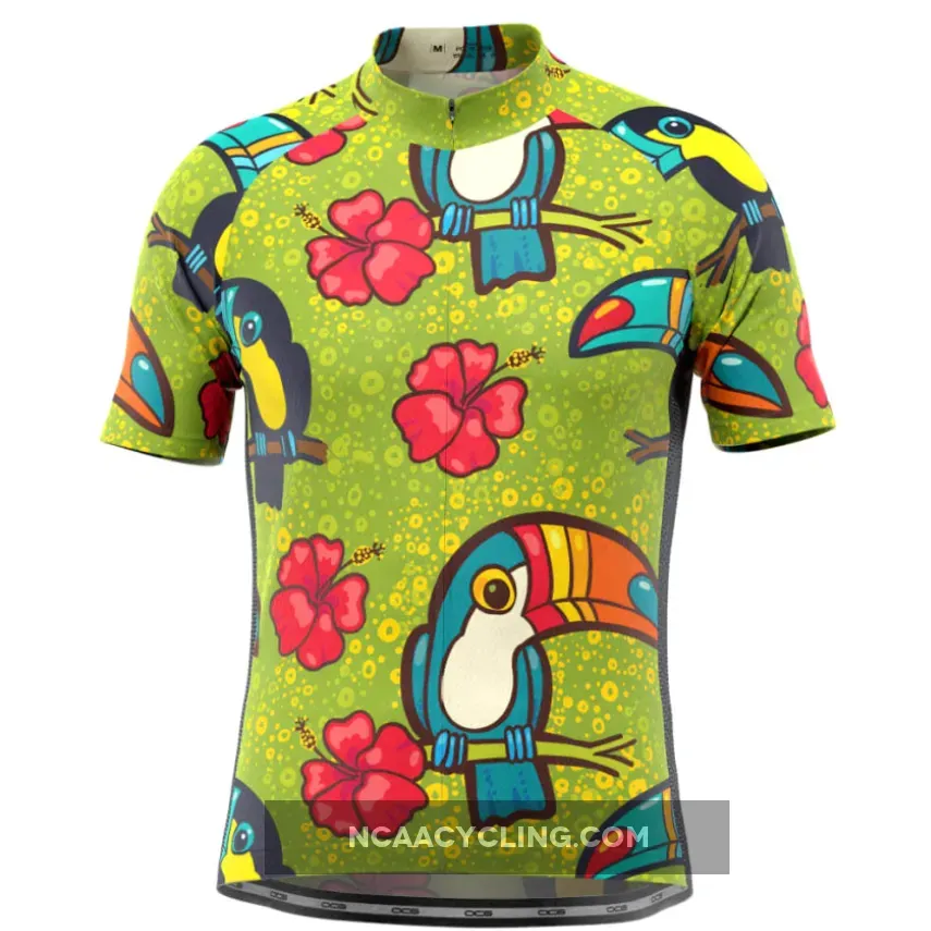 Men's Tucan Hibiscus Short Sleeve Cycling Jersey Restock