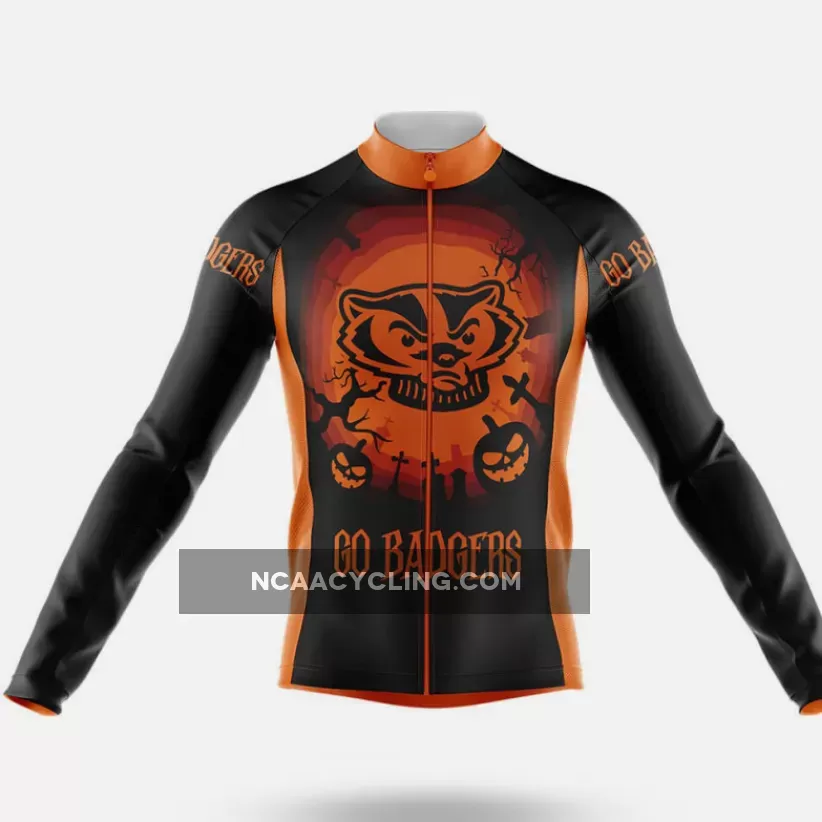 Halloween Badgers Long Sleeve Cycling Jersey Only For Sale